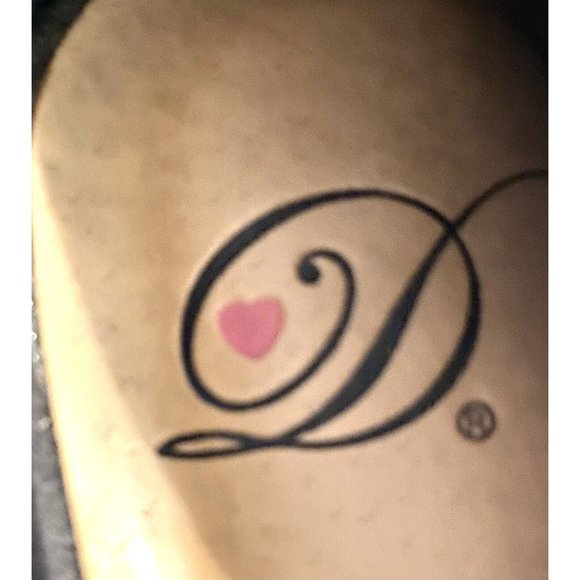 Heart in D Platform Peep Toe Pumps Black Red Faux Suede Stiletto Heel Size 8 - Picture 7 of 7